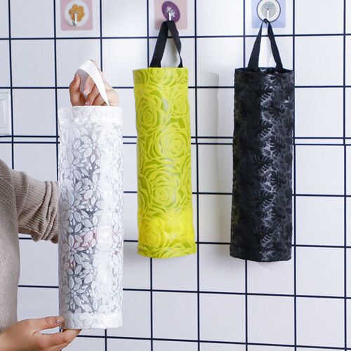 Trash Hanging Storage Plastic Bags Organization Kitchen Disp