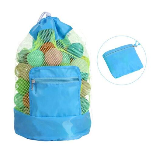 Children Beach Sand Toy Net Bag Folding Sundries Mesh Baby S