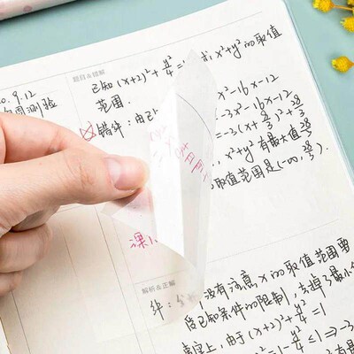 Transparent Sticky Notes with Scrapes Stickers Paper Clear s