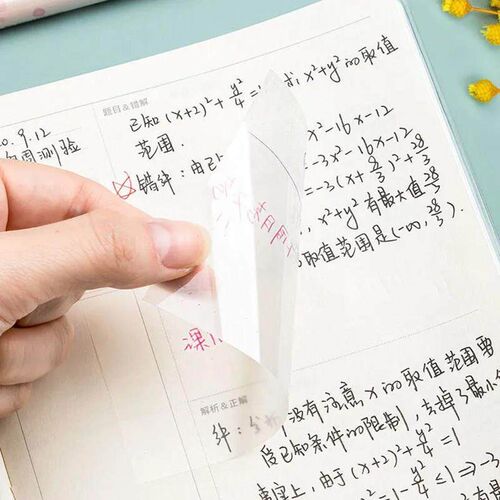 Transparent Sticky Notes with Scrapes Stickers Paper Clear s