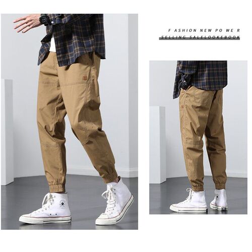 High-end Overalls Mens New Loose Large Size Casual Ankle-le