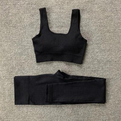Women Seamless Yoga Set Gym Workout Clothes for Female Push