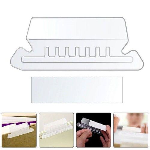Pvc Label Holder File Tabs for Hanging Folders Document