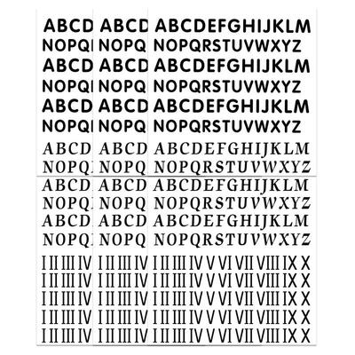 Small Roman Numerals Temporary Tattoo Small Letters Fake Tat