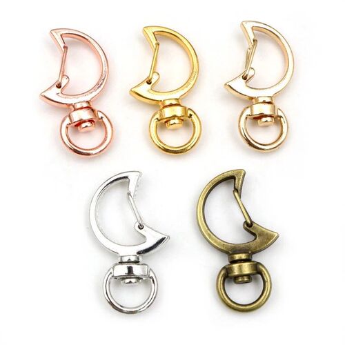 10pcs Cat Heart Snap Hook Trigger Clips Buckles For Keychain