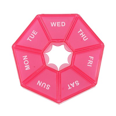 7 Day Mini Weekly Tablet Pill Medicine Box Organizer Contain