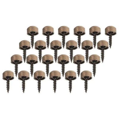 24pcs Decorative Screw Caps 9mm Copper Self Tapping Screws