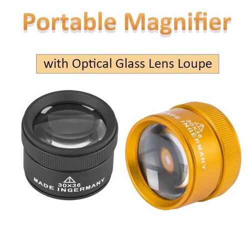 Portable Magnifier with Optical Glass Lens Loupe Small Magni