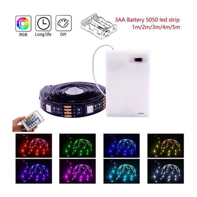 Led Light Strips Waterproof 3AA Battery LED Strip Lights for