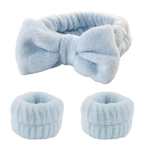 Wash Face Headbands For Women Coral Fleece Hair Bands Cuff W