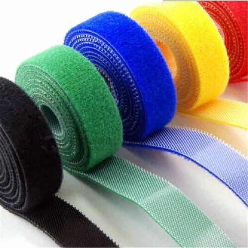 5m strong hook and loop self adhesive velcro reusable tape f