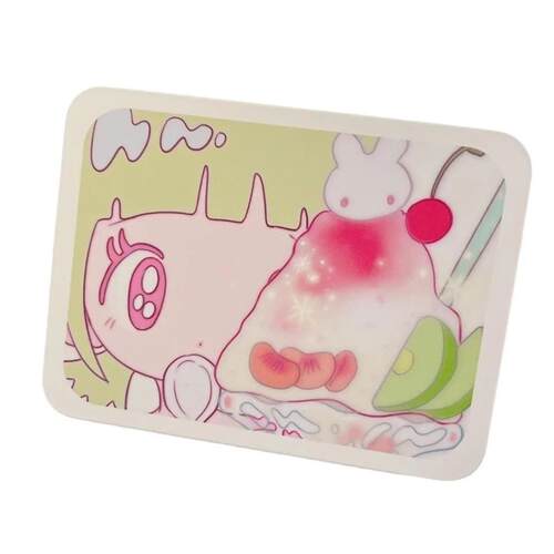 Cute Cartoon Smoothie Girl Printed Tin Box Desktop Organizer