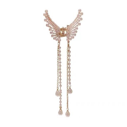 New Fashion Pearl Tassel Butterfly Grab Clip High Temperamen