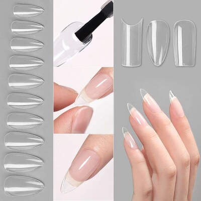 Nail Art Press on False Nails Fake Nails Coffin Gel Nails Ex