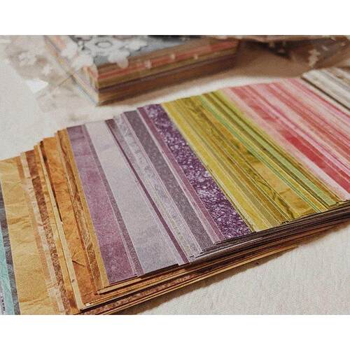 150 Sheet Rainbow Color Texture Background Small Craft Paper
