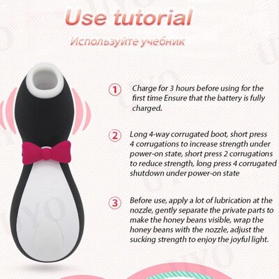 tongue penguin licking sucking Clit Stimulation G spot Silic
