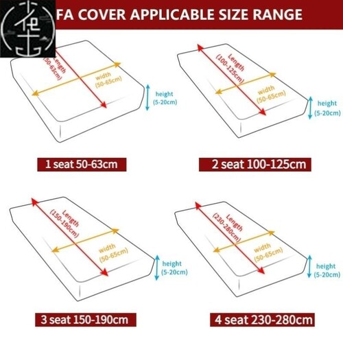 Plain Color Stretch Sofa Seat Cushion Cover Sofa Covers for