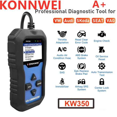 Best quality KONNWEI KW350 OBD2 Code Scanner for Car VAG wit