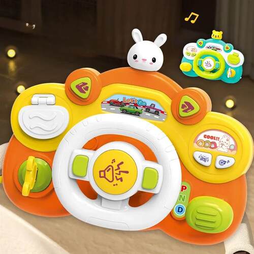 Baby Car Seat Toy Steering Wheel Simulation Driving Toys Pen