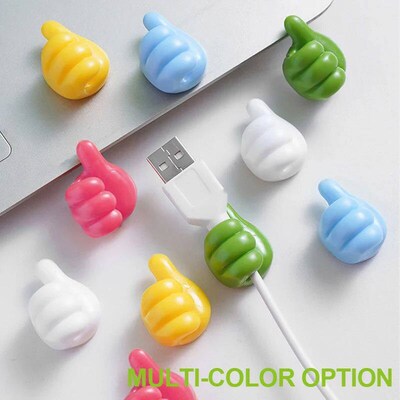 Cable Organizer Clip Holder Thumb Hooks Wire Wall Hooks Hang