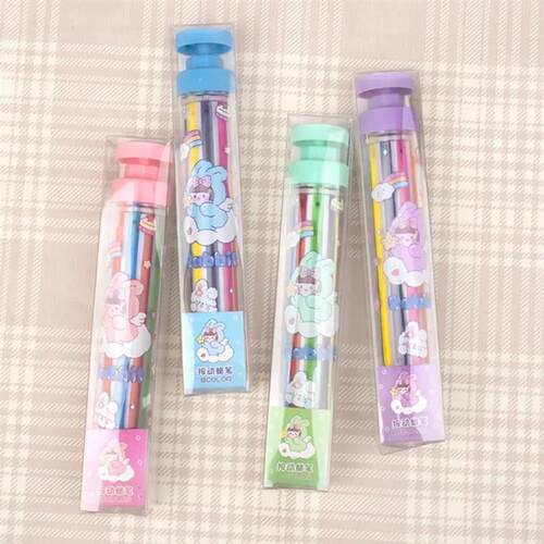 Drawing Pen Rotate Multi color Crayons Non dirty Hand Colori