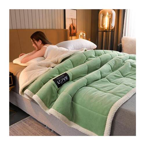 Thick Warm Winter Bed Blankets Wool Blanket Bedspread 厚毛毯