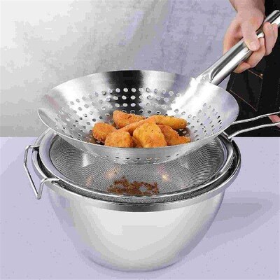 Stainless Steel Colander Flour Strainer Sifter Tortellini