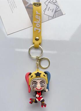 Creative Joker Batman Dropping Glue Keychain for Car Bag Dec