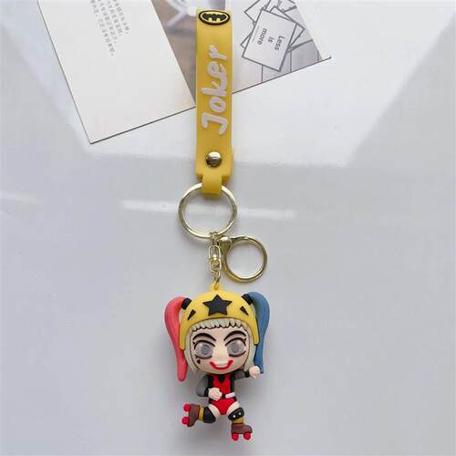 Creative Joker Batman Dropping Glue Keychain for Car Bag Dec