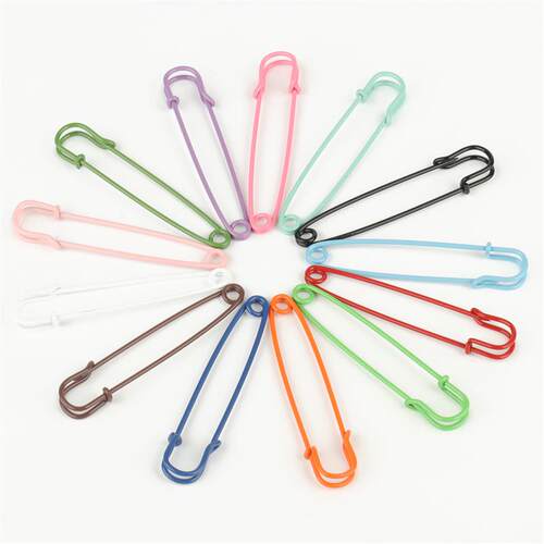 10pcs Multi-Colors Mixed Colorful Large Safety Pins Brooch B