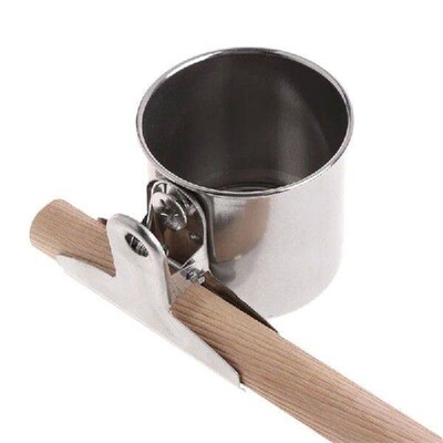 Stainless Steel Birds Parrot Feeder Round  Aviary Pet Food