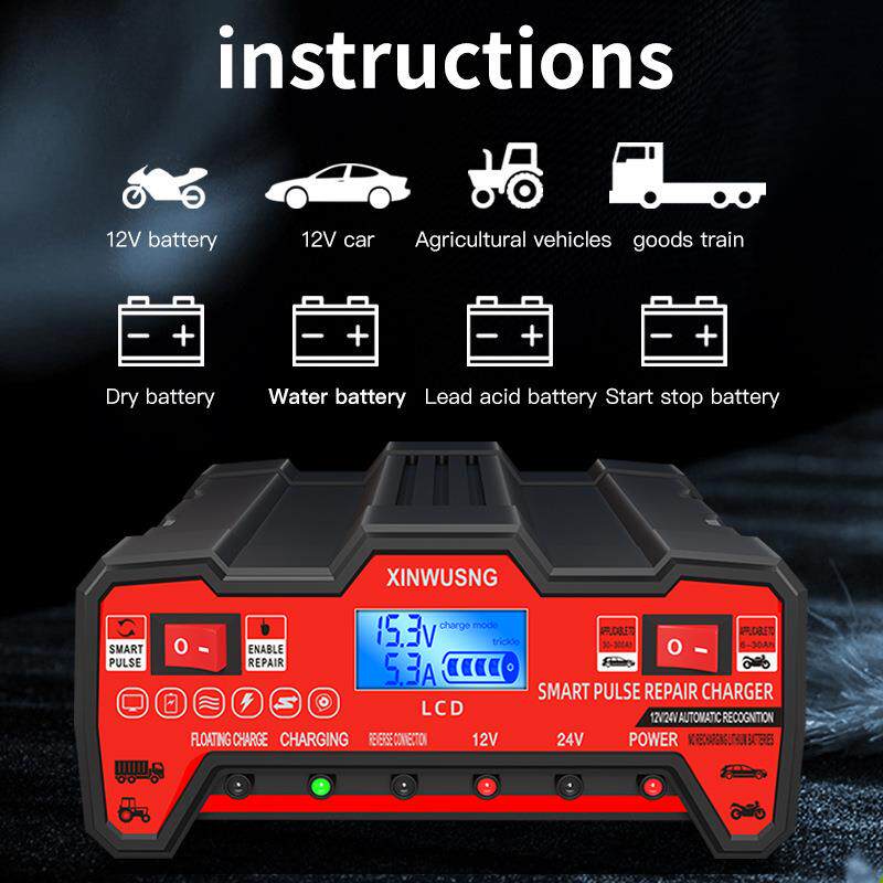 Chargeur de batterie Smart repair pour voiture汽车修复电瓶 - 实物图