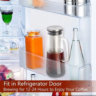 Leeseph Airtight Cold Brew Iced Coffee Maker and Tea Infuser