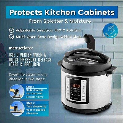 2X Lid Stand,Silicone Lid Holder,1 X Steam Release