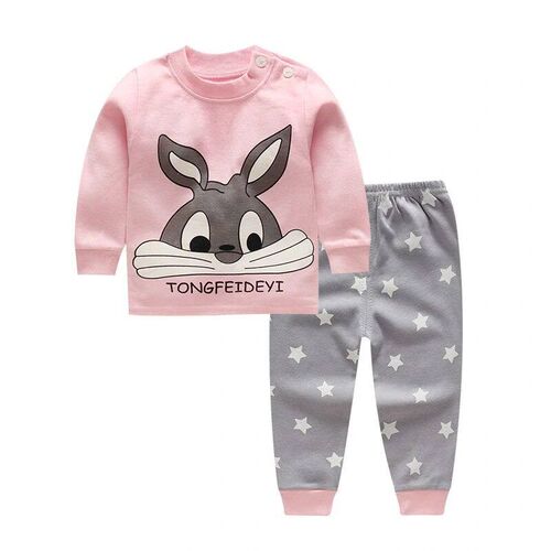 Cotton Baby Girl Sleepwear Suits Autumn Winter Newborn Under