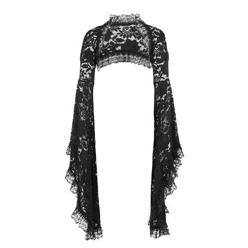 Lace Blouse 性感开衫上衣暗黑风气质修身蕾丝罩衫女