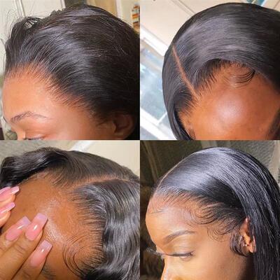 360 Full Lace Frontal Wig Brazilian Bone Straight 13x4 13x6