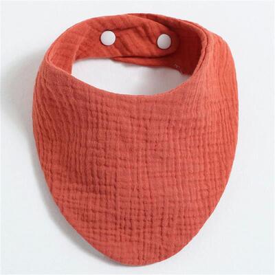 Baby Gauze Bibs Baby Feeding Saliva Towel Double Buckle Baby