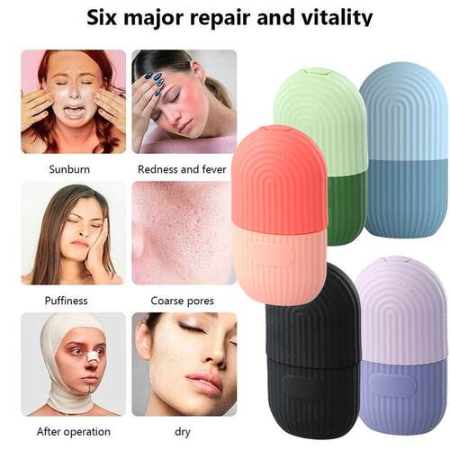 2-IN-1 Silicone Ice Roller Mold Mini Portable Face Cleansing