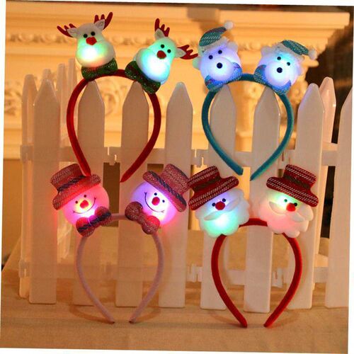 christmas decoration Christmas headband buckle with lights