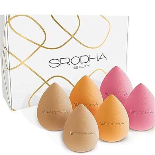 SRODHA Beauty Make Up Sponges Set  6 Piece Pack  Liquid