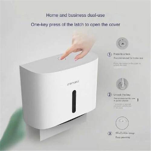 Punch Free Tissue Box Easy Installation Save Space Abs