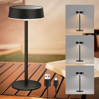 Outdoor Indoor Solar Table Lamps Waterproof Cordless Desk La