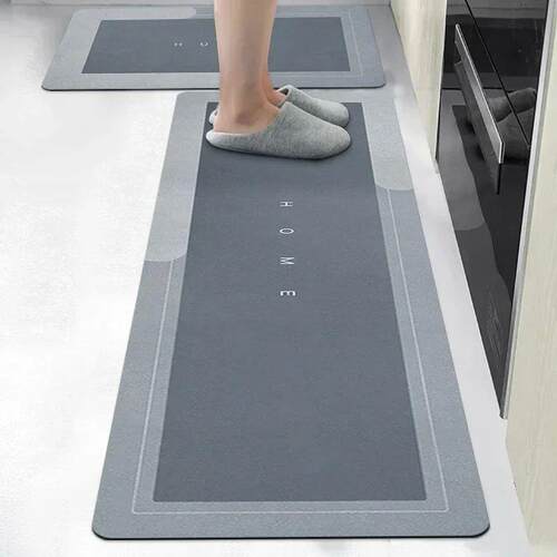 Diatomite Kitchen Mat Long Rug Super Absorbent Floor Mats No