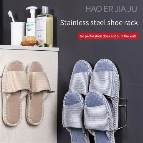 Double-layer Shoes Holder Wall Mount Slipper Hanging Shelf