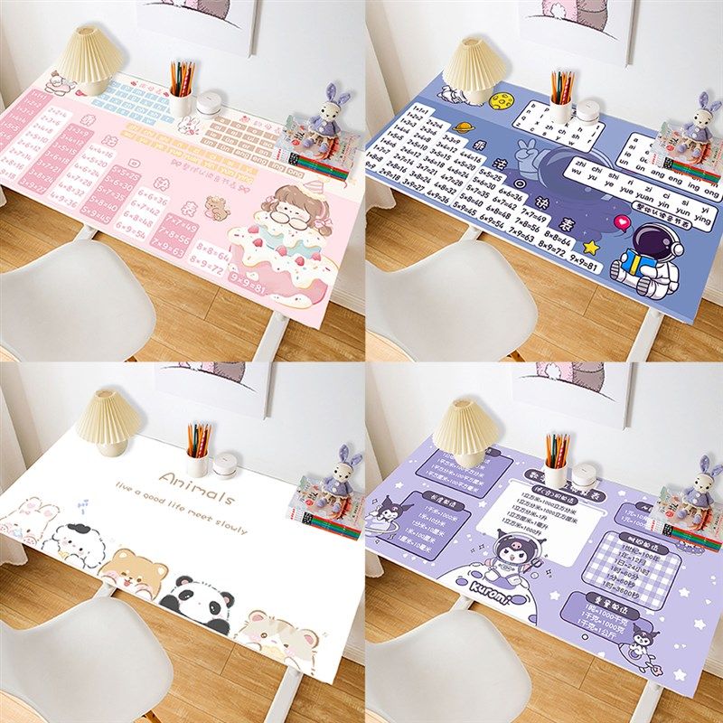 书桌垫学习桌垫子卡通保护眼儿童学生写字台皮革桌布防水防油免洗,居家布艺,桌布,淘宝优惠券,粉丝福利购,淘宝优惠卷
