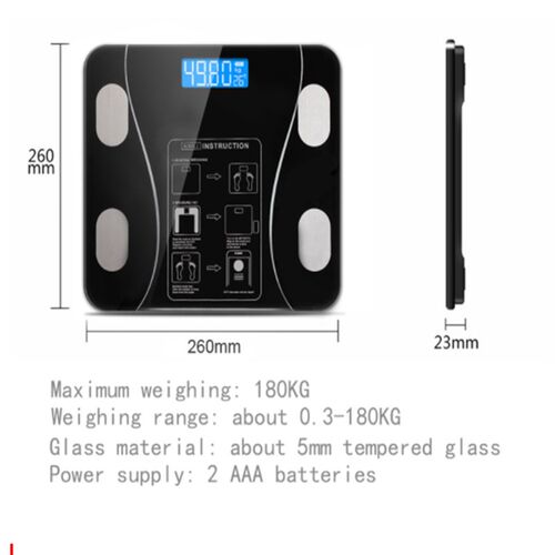 Digital Body Fat Scale Smart Wireless Bathroom Health Compos
