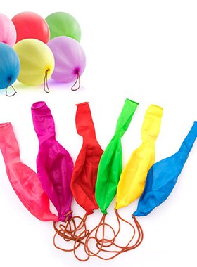 Thick Latex Elastic Balloons with Rubber Band for Kids Elast