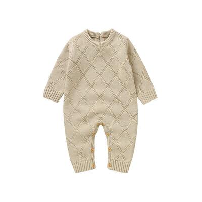 Solid+Color+Diamond+Knitted+Acrylic+Long+Sleeve+1-18+Months