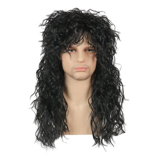 Halloween Wig 80s Wig ver Heavy Metal Rock Punk Retro Wig